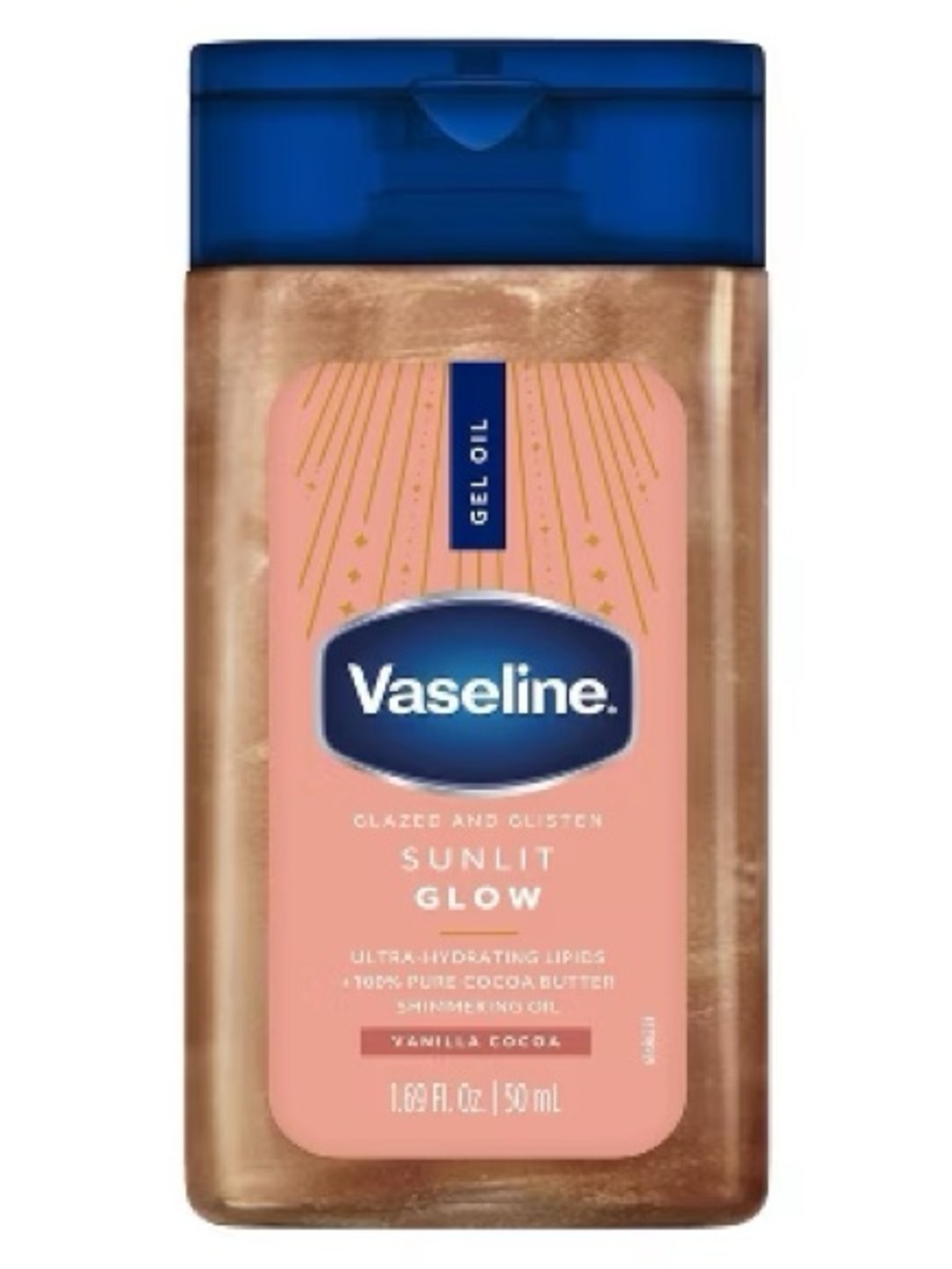 NWT Vaseline Glaze and Glisten Sunlit Glow Shimmering Gel Body Oil MINI
